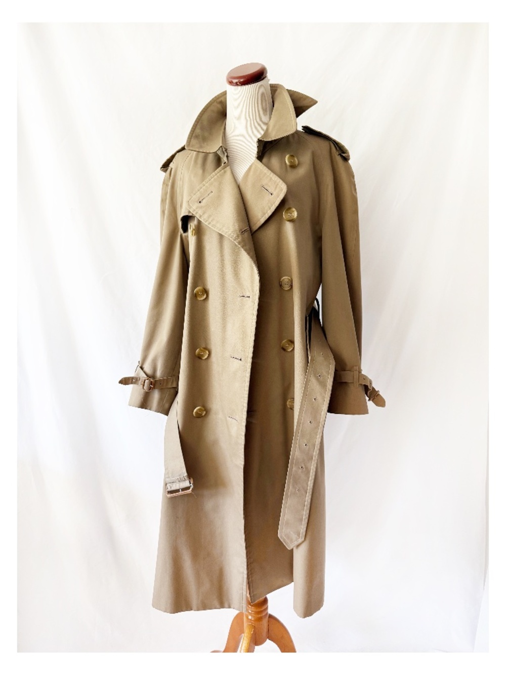 Mens Burberrys Trench Coat Raincoat Medium